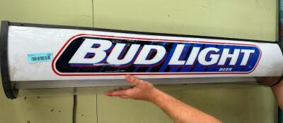 DESCRIPTION: LIGHTED BUD LIGHT SIGN INFORMATION: LIGHT NEEDS TO BE REPLACED SIZE: 48" QTY: 1