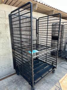 DESCRIPTION: METAL GARDEN CART SIZE: 48"X48"X84" QTY: 1