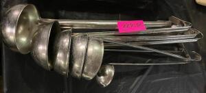 (9) ASSORTED STAINLESS LADLES