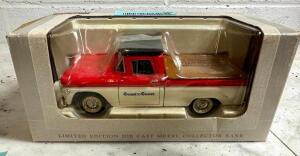 DESCRIPTION: DIE CAST LIMITED EDITION METAL TRUCK BANK SIZE: 9"X4"X4" QTY: 1