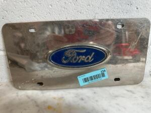 DESCRIPTION: VINTAGE FORD LICENSE PLATE SIZE: 12"X6" QTY: 1