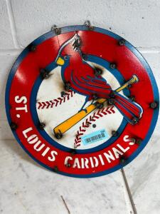 DESCRIPTION: METAL CARDINALS SIGN SIZE: 15" QTY: 1