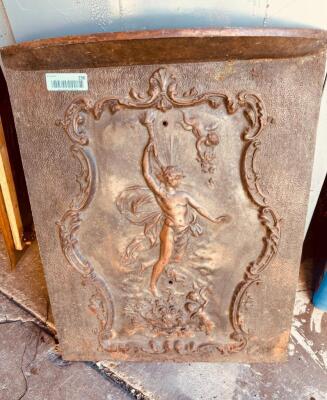 DESCRIPTION: ORNATE FIREPLACE COVER SIZE: 26"X20" QTY: 1