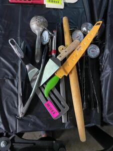 (1) LOT OF ASSORTED UTENSILS.