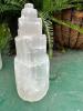 DESCRIPTION: SELENITE CRYSTAL TOWER SIZE: 10"X4" QTY: 1