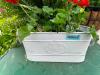 DESCRIPTION: NASHVILLE METAL PLANTER INFORMATION: PLANT NOT INCLUDED SIZE: 16"X8"X8" QTY: 1 - 2