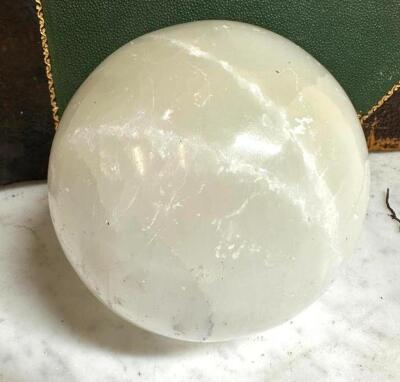 DESCRIPTION: PURE SELENITE SPHERE SIZE: 4" QTY: 1