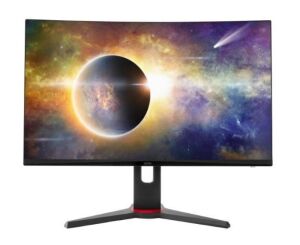 DESCRIPTION: (1) CURVED GAMING MONITOR BRAND/MODEL: ONN #100025283 INFORMATION: BLACK RETAIL$: $200.00 EA SIZE: 27" QTY: 1