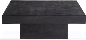 PADULA DUSTY BLACK 40" SQUARE COFFEE TABLE