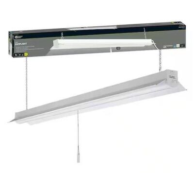 4 FT. 64-WATT EQUIVALENT INTEGRATED LED WHITE SHOP LIGHT LINKABLE 3200 LUMENS 4000K BRIGHT WHITE 5 FT. CORD INCLUDED