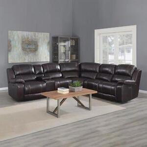 DUNHILL 3-PIECE LEATHER POWER RECLINING SECTIONAL WITH POWER HEADREST