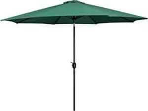 DESCRIPTION: (1) PATIO UMBRELLA WITH TILT BRAND/MODEL: YAHEETECH #611248 INFORMATION: DARK GREEN SIZE: 9' RETAIL$: $59.99 EA QTY: 1