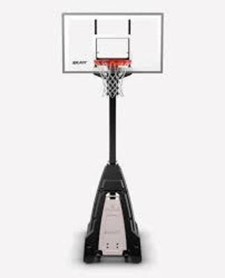 DESCRIPTION: (1) PORTABLE BASKETBALL HOOP BRAND/MODEL: SPALDING #7B1454 SIZE: 54" RETAIL$: $1799.99 EA QTY: 1