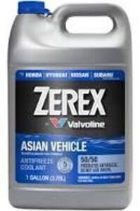 DESCRIPTION (2) ASIAN VEHICLE COOLANT BRAND/MODEL ZEREX VALVOLINE ADDITIONAL INFORMATION RETAILS FOR $20.00 EA SIZE 1 GALLON THIS LOT IS SOLD BY THE P