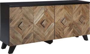 ROBIN RIDGE TWO-TONE BROWN ACCENT CABINET