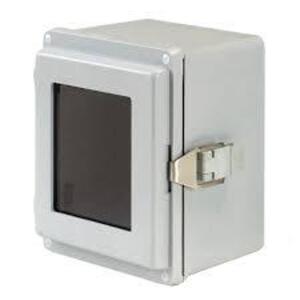 DESCRIPTION: (1) ENCLOSURE WITH CLEAR FRONT BRAND/MODEL: NVENT HOFFMAN #A1066JGFQRPWR RETAIL$: $390.00 EA QTY: 1