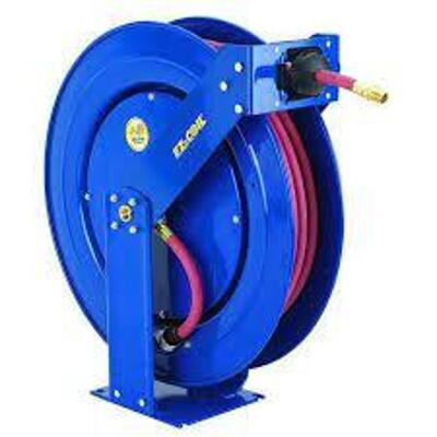 DESCRIPTION: (1) SPRING RETURN HOSE REEL BRAND/MODEL: COXREELS #EZ-TSH-35C INFORMATION: BLUE SIZE: 475 HOSE, 300 PSI RETAIL$: $750.99 EA QTY: 1