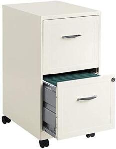 REALSPACE 18"D VERTICAL 2-DRAWER MOBILE FILE CABINET, METAL