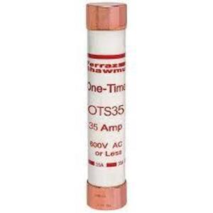 DESCRIPTION: (20) ONE-TIME FUSES BRAND/MODEL: MERSEN #OTS35 SIZE: 600 V, 35 A RETAIL$: $30.01 EA QTY: 20