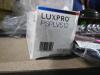 DESCRIPTION: (1) PROGRAMMABLE LINE VOLTAGE THERMOSTAT BRAND/MODEL: LUXPRO #PSPLV512 INFORMATION: WHITE SIZE: HEAT ONLY RETAIL$: $60.83 EA QTY: 1 - 3