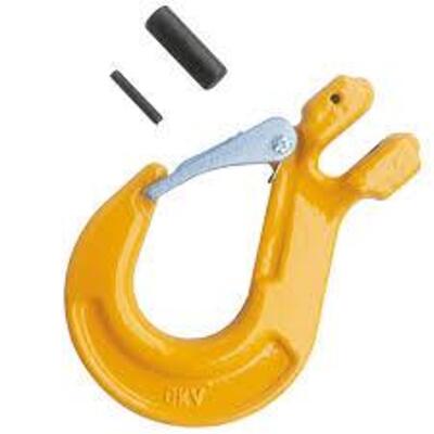 DESCRIPTION: (3) CLEVIS SLING HOOK WITH SAFETY LATCH BRAND/MODEL: YELLOW LIFTING INFORMATION: YELLOW SIZE: 1/2" 1200 LBS CAPACITY RETAIL$: $55.00 EA Q