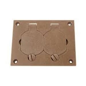 DESCRIPTION: (5) NON-METALLIC RECTANGULAR COVER PLATE BRAND/MODEL: WIREMOLD #828PR-BRN INFORMATION: BROWN RETAIL$: $47.20 EA QTY: 5