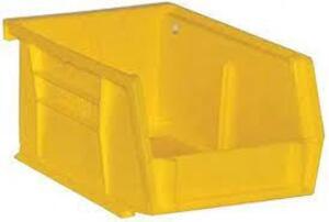 DESCRIPTION: (24) HANG & STACK BIN BRAND/MODEL: DURHAM MFG/PB30210-21 INFORMATION: YELLOW/DURABLE POLYPROPYLENE SIZE: 3"H X 5"L X 4"W RETAIL$: 80.40 P