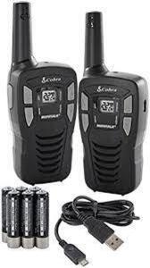 DESCRIPTION: (2) PORTABLE 2 WAY RADIO BRAND/MODEL: COBRA #CH-PX650 INFORMATION: BLACK RETAIL$: $60.00 TOTAL QTY: 2