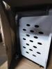 DESCRIPTION: (1) DOG CRATE BRAND/MODEL: MILLER MANUFACTURING INFORMATION: GRAY AND WHITE SIZE: XL RETAIL$: $220.95 EA QTY: 1 - 2