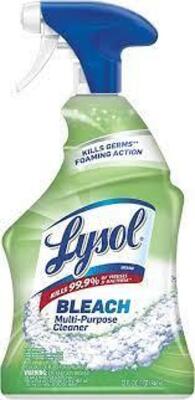 DESCRIPTION: (2) MULTI-PURPOSE CLEANER BRAND/MODEL: LYSOL BLEACH SIZE: 32 FL OZ RETAIL$: $5.00 EA QTY: 2