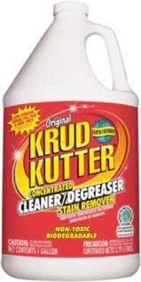 DESCRIPTION: (2) CLEANER/DEGREASERBRAND/MODEL: KRUD KUTTER RUSTEXSIZE: 1 GALLONRETAIL$: $44.50 EAQTY: 2