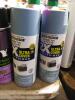 DESCRIPTION: (2) SPRAY PAINT AND PRIMER BRAND/MODEL: RUST-OLEUM #327925 INFORMATION: FRENCH BLUE SIZE: 12 OZ RETAIL$: $5.00 EA QTY: 2 - 3