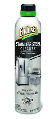 DESCRIPTION: (2) STAINLESS STEEL CLEANER BRAND/MODEL: ENDUST SIZE: 12.5 OZ RETAIL$: $7.49 EA QTY: 2