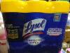 DESCRIPTION: (1) PACKS OF (3) CONTAINERS OF DISINFECTING WIPES BRAND/MODEL: LYSOL SIZE: 105 WIPES RETAIL$: $6.75 EA QTY: 1 - 2