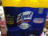 DESCRIPTION: (1) PACKS OF (3) CONTAINERS OF DISINFECTING WIPES BRAND/MODEL: LYSOL SIZE: 105 WIPES RETAIL$: $6.75 EA QTY: 1 - 3