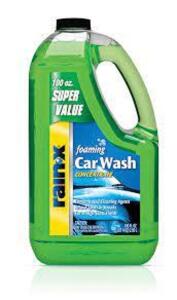 DESCRIPTION (2) FOAMING CAR WASH CONCENTRATE BRAND/MODEL RAIN-X #5072084W ADDITIONAL INFORMATION RETAILS FOR $6.00 EA SIZE 100 FL OZ THIS LOT IS SOLD