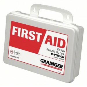 DESCRIPTION: (2) FIRST AID KIT BRAND/MODEL: 463L89 SIZE: 10 PERSON RETAIL$: $34.26 EA QTY: 2