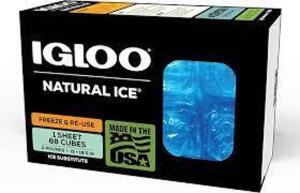 DESCRIPTION: (1) BOX OF (88) CUBES OF NATURAL ICE BRAND/MODEL: IGLOO RETAIL$: $10.99 EA QTY: 1