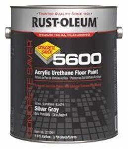 DESCRIPTION: (2) ACRYLIC URETHANE FLOOR PAINT BRAND/MODEL: RUST-OLEUM #4VYG9 INFORMATION: SILVER GRAY SIZE: 1 GALLON RETAIL$: $89.96 EA QTY: 2