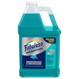 DESCRIPTION: (2) ALL PURPOSE CLEANER AND DEGREASER CONCENTRATEBRAND/MODEL: FABULOSO PROFESSIONALINFORMATION: OCEAN COOL SCENT, MAKES UP TO 64 GALLONS OF CLEANERSIZE: 1 GALLONRETAIL$: $42 EAQTY: 2