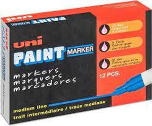 DESCRIPTION: (1) BOX OF (12) PAINT MARKERS BRAND/MODEL: UNI RETAIL$: $36.19 EA QTY: 1