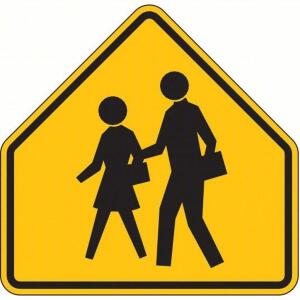 DESCRIPTION: (1) TRAFFIC SIGN BRAND/MODEL: SCHOOL CROSSING SIGN #3ZTH9 INFORMATION: YELLOW SIZE: 30X30 ALUMINUM RETAIL$: $151.64 EA QTY: 1