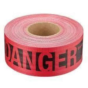 DESCRIPTION: (1) ROLL OF RED DANGER TAPE QTY: 1