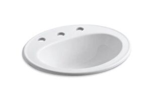 DESCRIPTION: (1) SMALL BATHROOM SINK BRAND/MODEL: KOHLER INFORMATION: WHITE SIZE: 16" RETAIL$: $118.16 EA QTY: 1