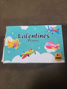 DESCRIPTION: (1) BOX OF (42) VALENTINES PLANES BRAND/MODEL: DUCIE RETAIL$: $10.88 EA QTY: 1