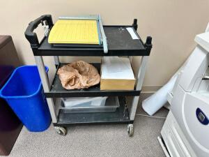 THREE TIER PLASTIC UTILITY CART