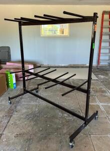64" METAL DRYING RACK W/ PEGS