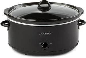 CROCK-POT SCV800-B, 8-QUART OVAL MANUAL SLOW COOKER, BLACK