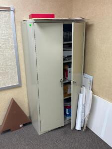 STORAGE CABINET WITH CONTENTS