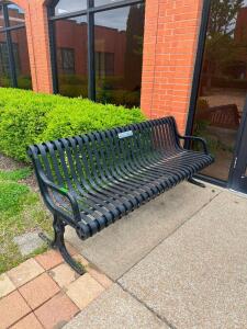 HEAVY DUTY CAST IRON OUTDOOR BENCH